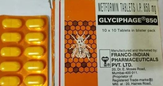 Metformin Glyciphage 850 mg (100Nos Needed)